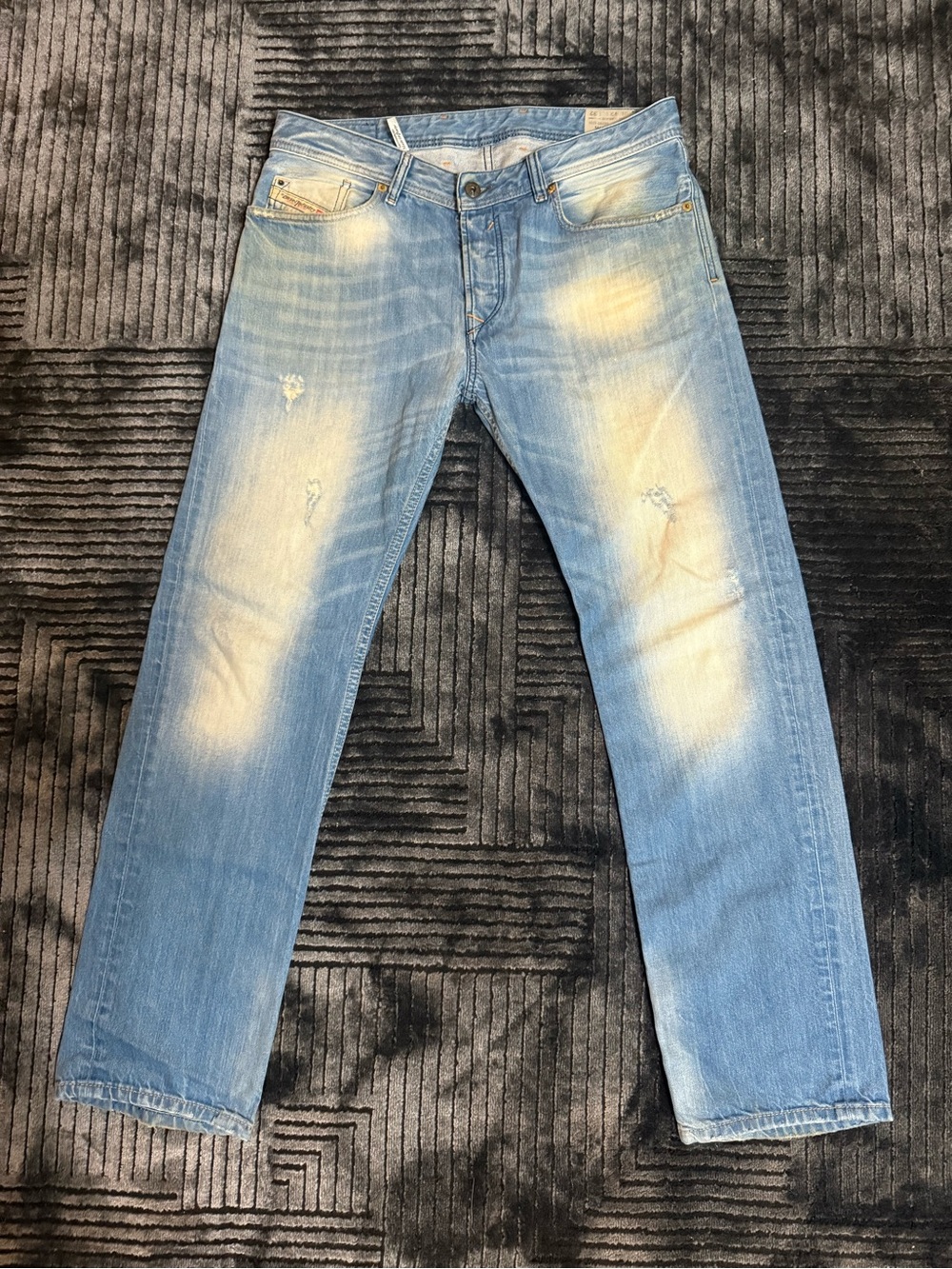 Diesel Waykee Light Blue Straight Leg Men’s Jeans 33X32